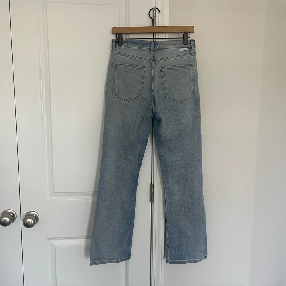 BOYISH The Brady in La Porta High Rise Crop Flare Jeans Stretch Comfy